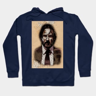 KEANU portrait Vintage Art Style Hoodie